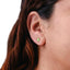 Broquel trebol esmaltado verde 8mm