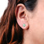 Broquel trebol esmaltado verde 8mm