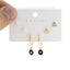 Set broquel y arracada ojo negro 3-5mm