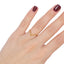 Anillo medio dedo en línea V 2mm