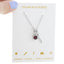 Collar cuerno de la suerte cristal rojo 45cm