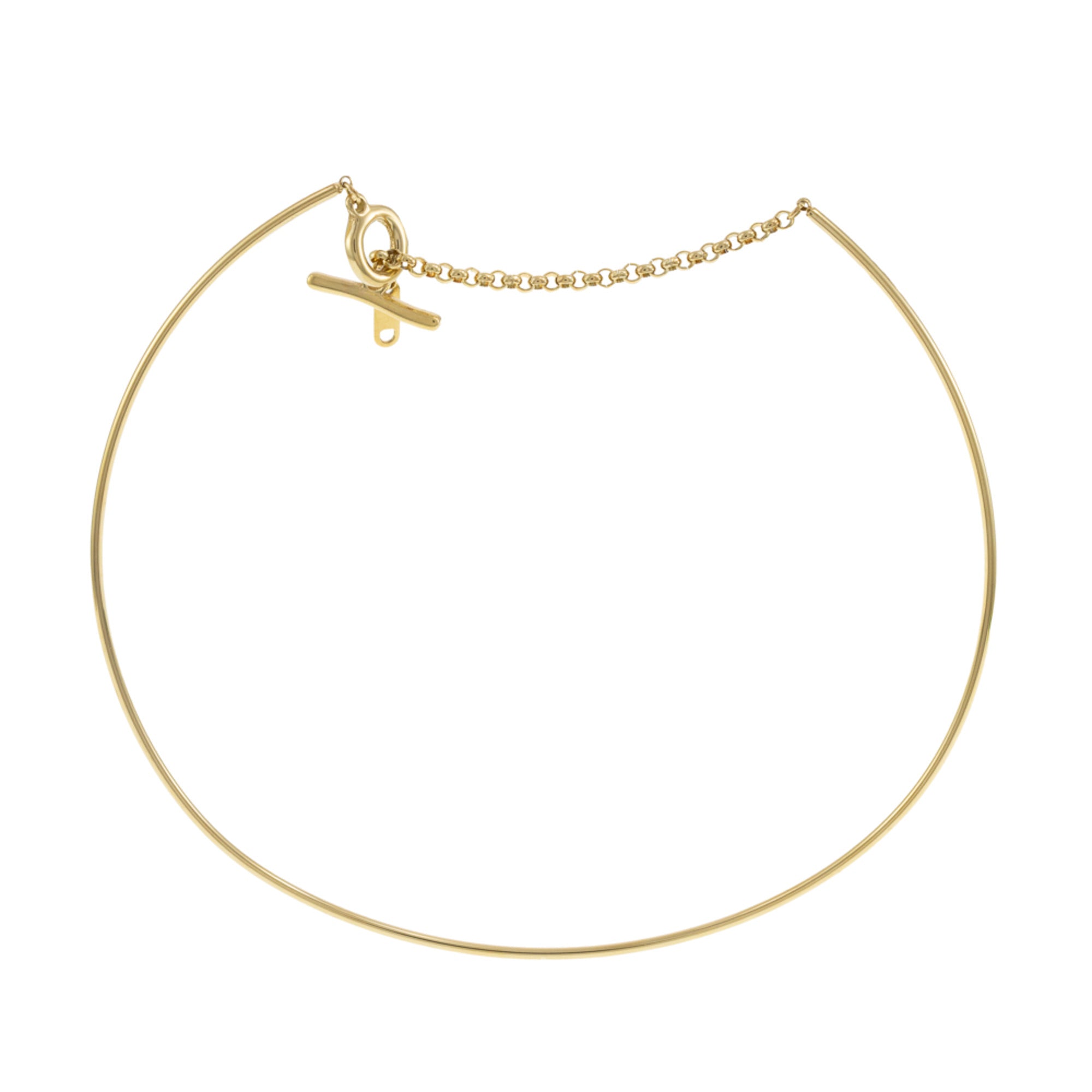 Gargantilla Lisa Broche T Dorado