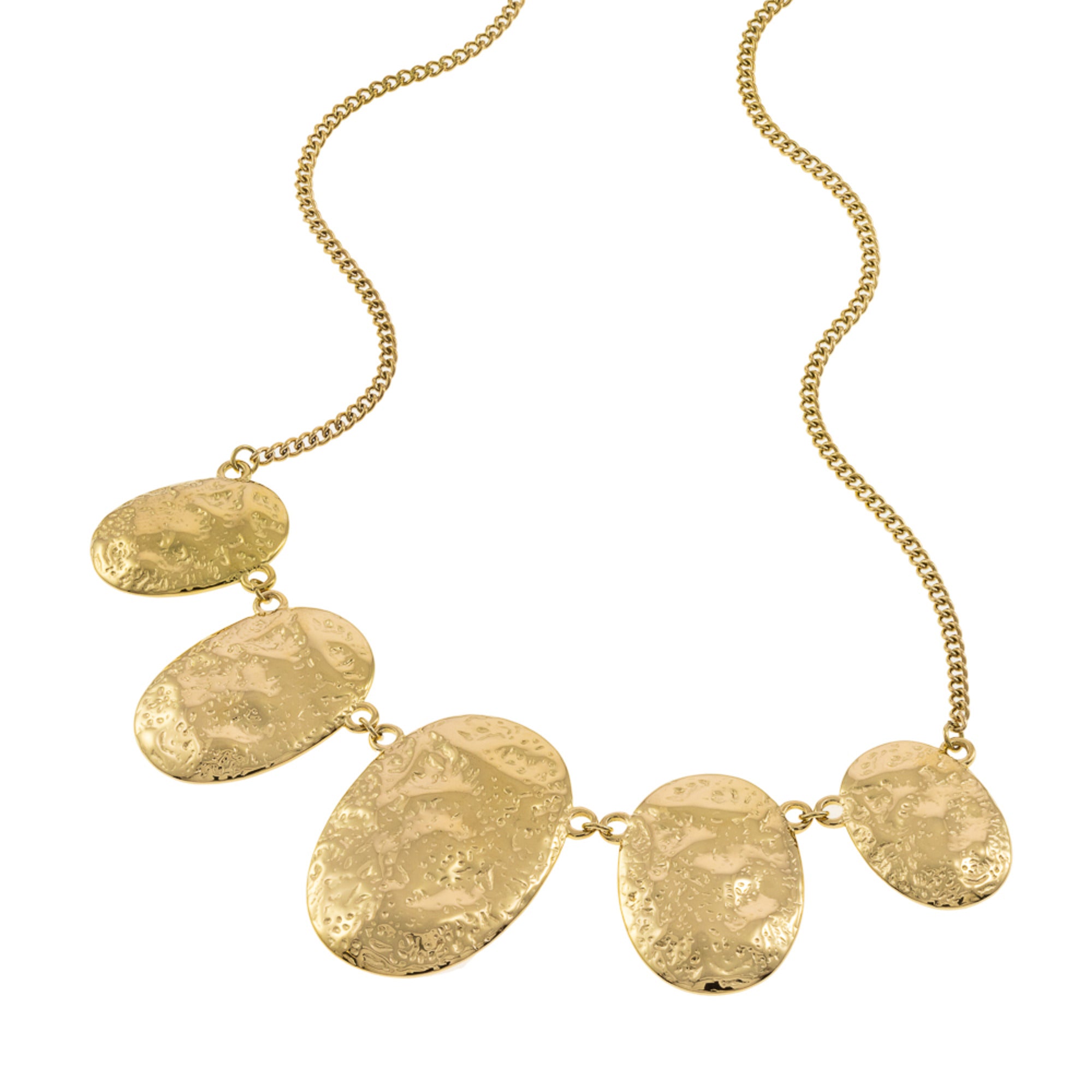 Collar de Ovalos Martillados 45CM