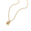 Collar letra a ajustable estilo bombacho con corazon 55cm