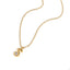 Collar letra a ajustable estilo bombacho con corazon 55cm