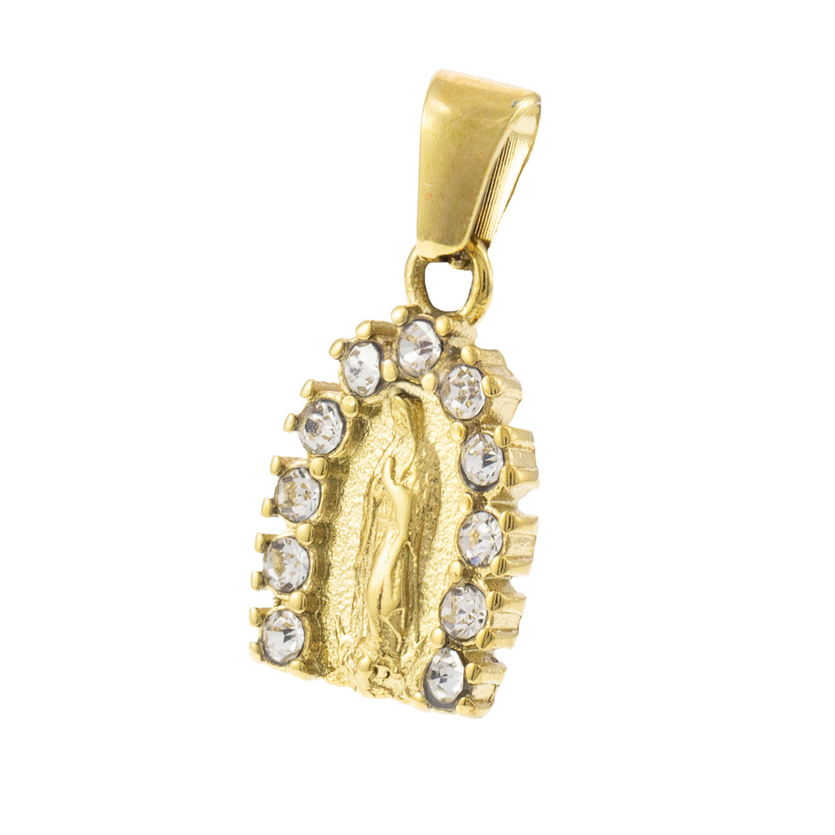 Medalla Virgen de Guadalupe con cristal 15mm – Colore