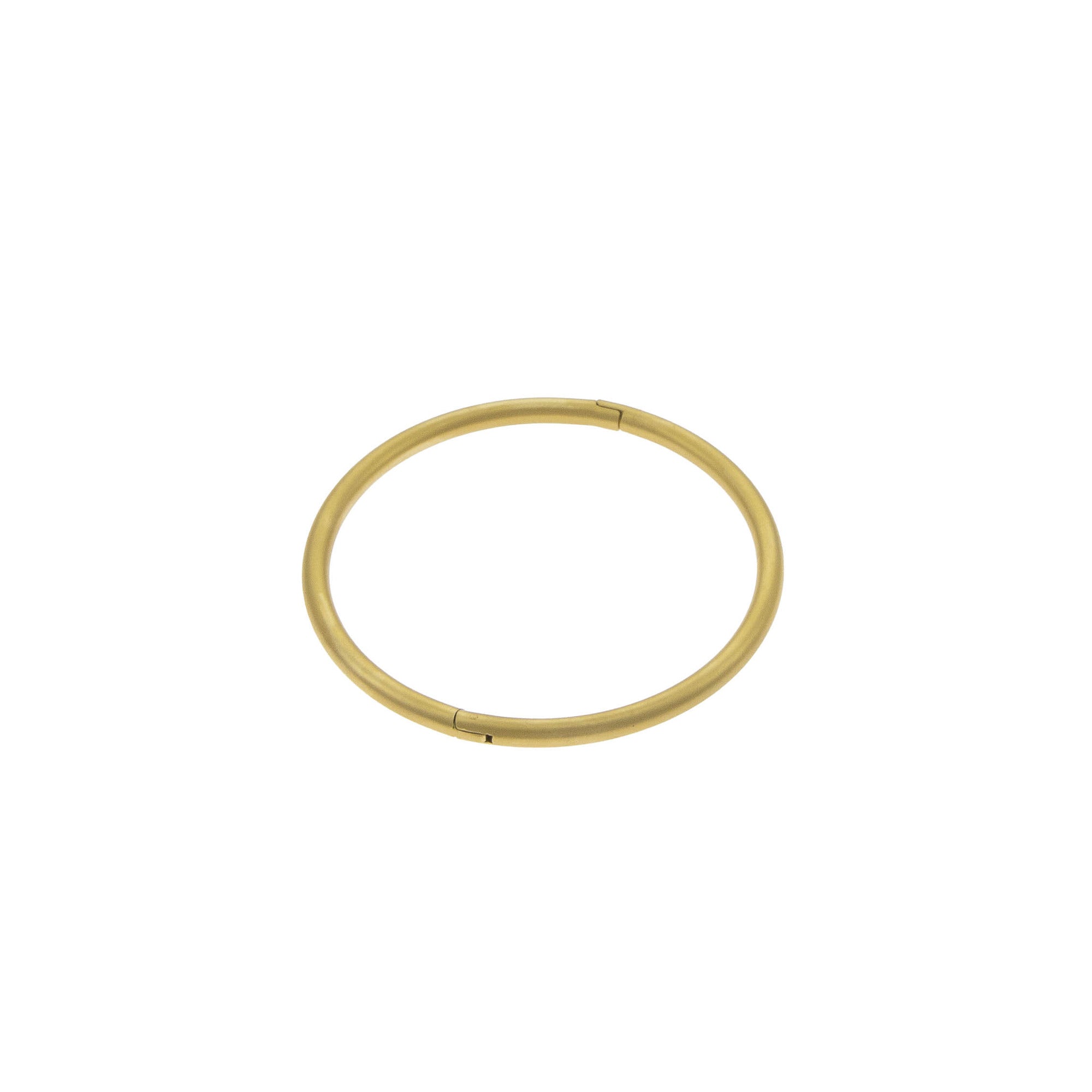 Brazalete Tubular Liso Mate 4MM Dorado