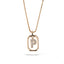 Collar ajustable con circonias y marco colgante 45cm-22mm