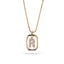 Collar ajustable con circonias y marco colgante 45cm-22mm