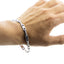 Pulsera caballero barra delgada mate 22cm