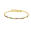 Pulsera ajustable circonias rosas 2mm