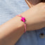 Pulsera de hilo ajustable con cruz de pasta 1mm