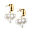 Arete corazon perla colgante 30mm