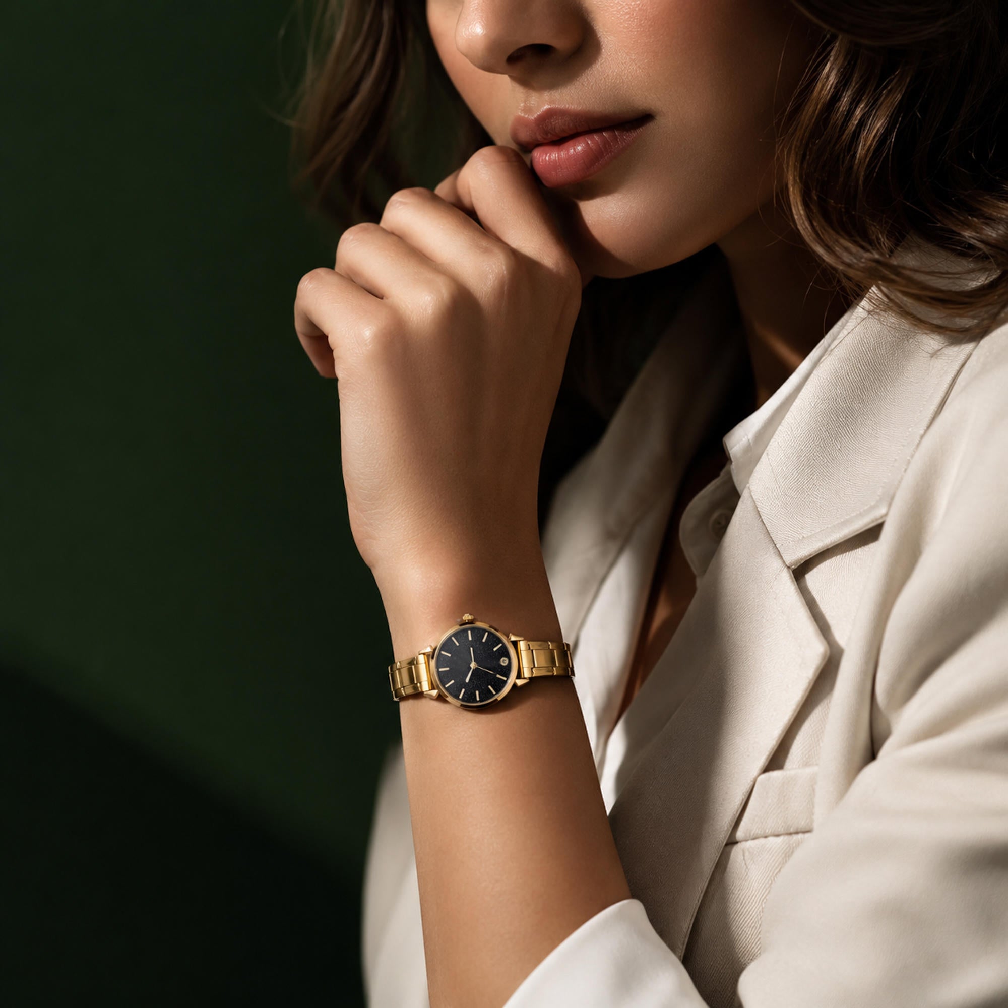Reloj ajustable eslabon italiano caratula redonda 29mm