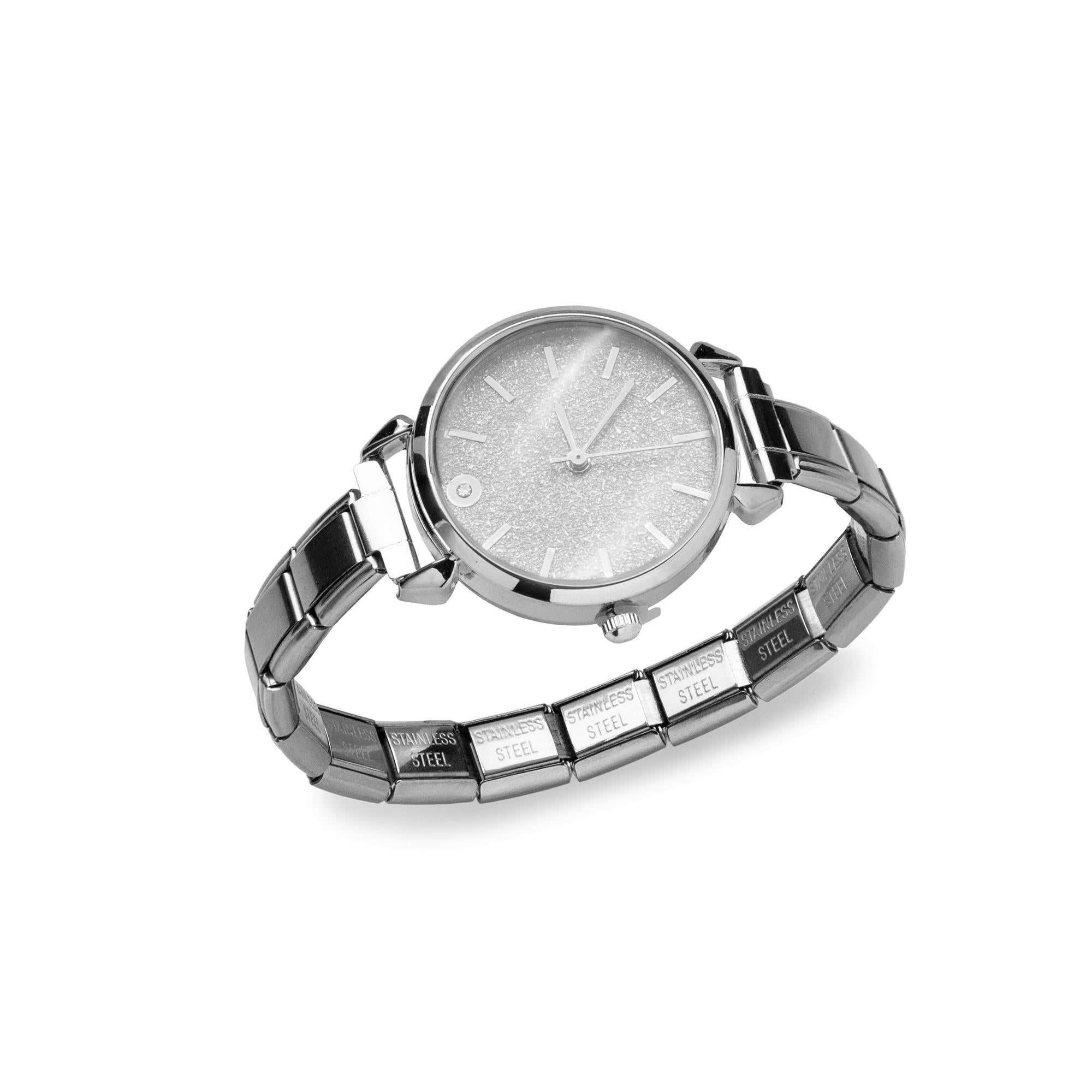 Reloj ajustable eslabon italiano caratula redonda 29mm