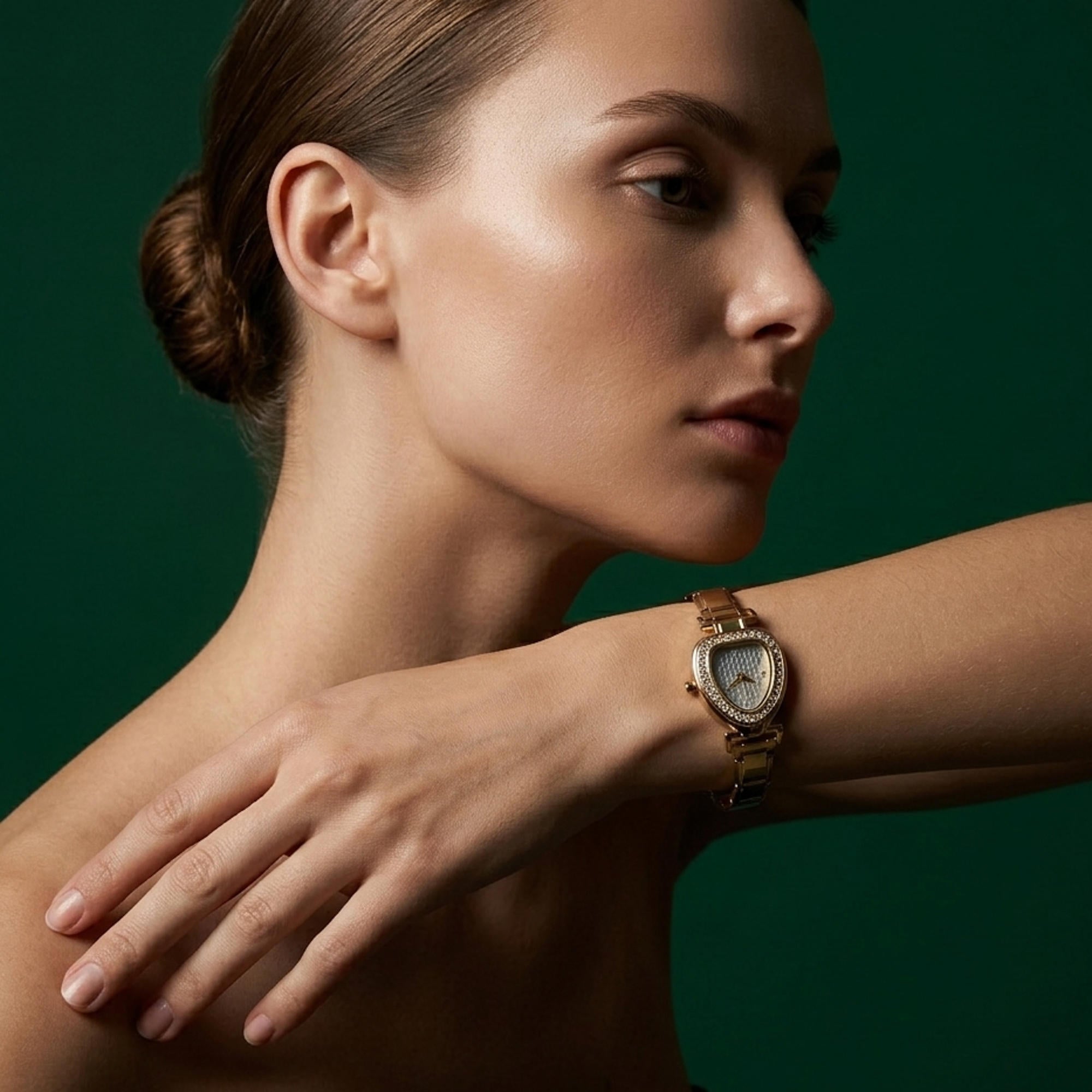 Reloj ajustable eslabon italiano caratula de gota 24mm