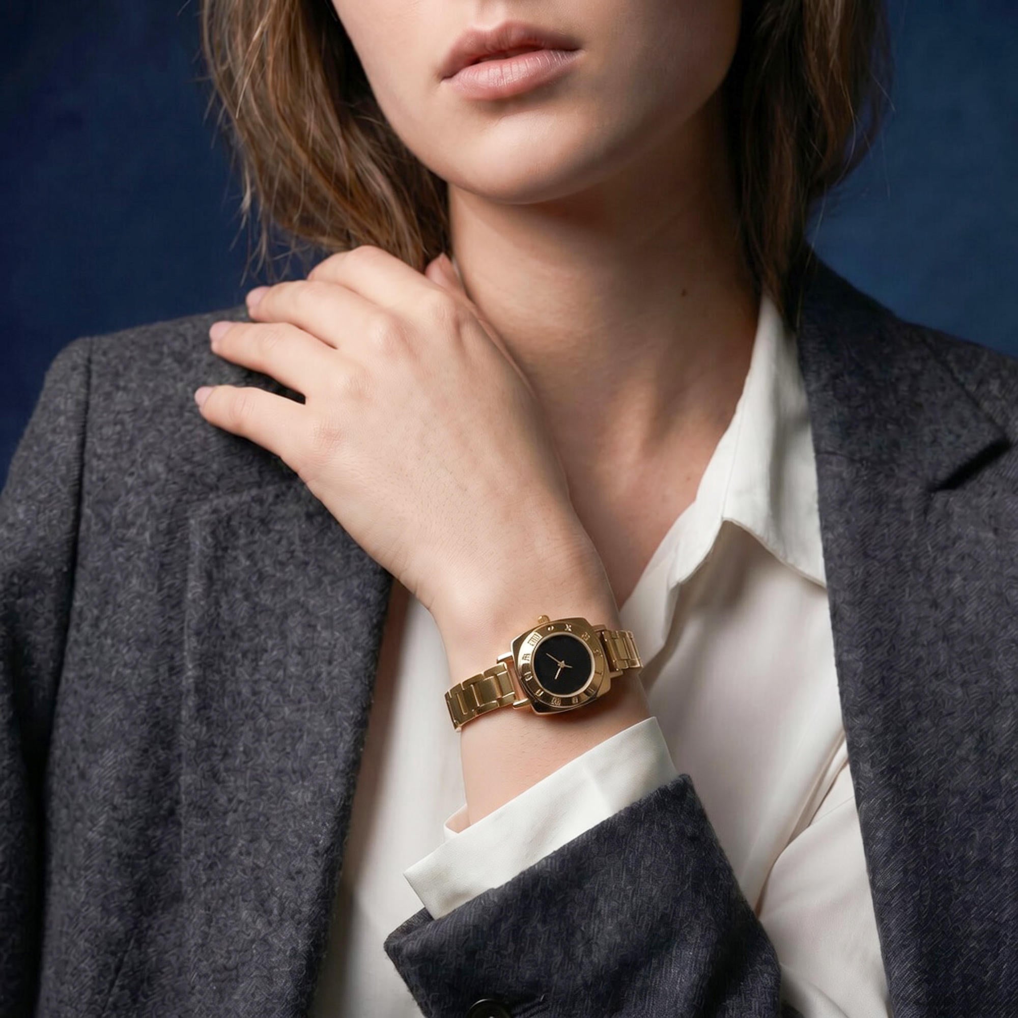 Reloj ajustable italiano caratula cuadrada 22mm