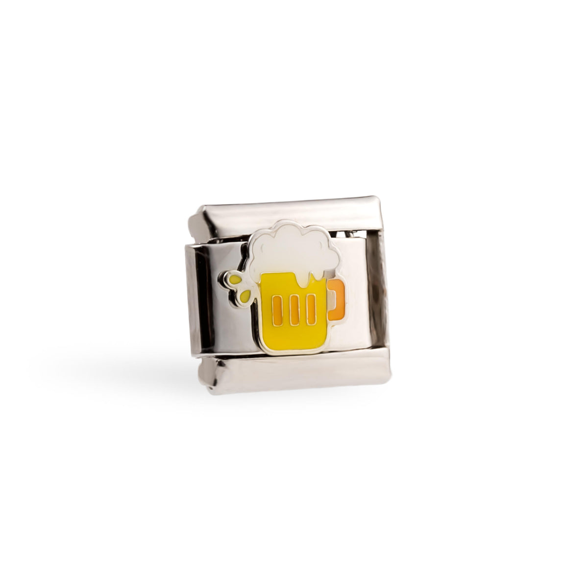 Eslabon italiano tarro de cerveza esmaltado 11x9mm