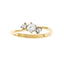 Solitario con triple cristal 6mm