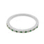 Churumbela circonia verde y cristal 2mm