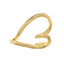 Anillo ajustable corazon asimetrico 19mm