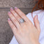 Anillo ajustable irregular con picos 20mm