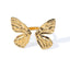 Anillo ajustable de mariposa con textura 22mm