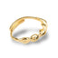Anillo ajustable entrelazado 4mm