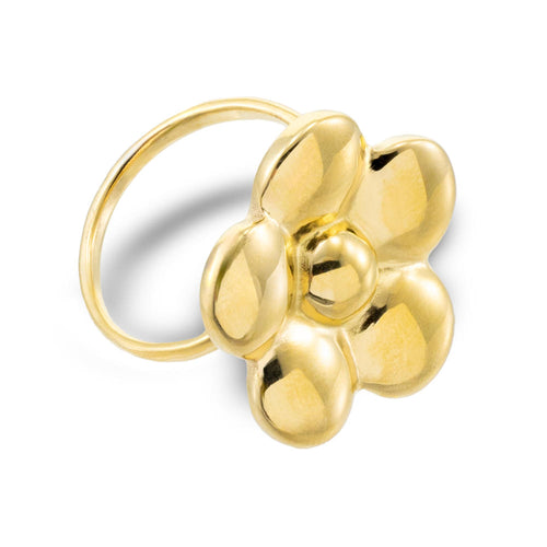 Anillo ajustable de flor 22mm