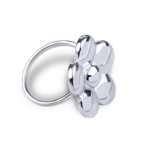 Anillo ajustable de flor 22mm