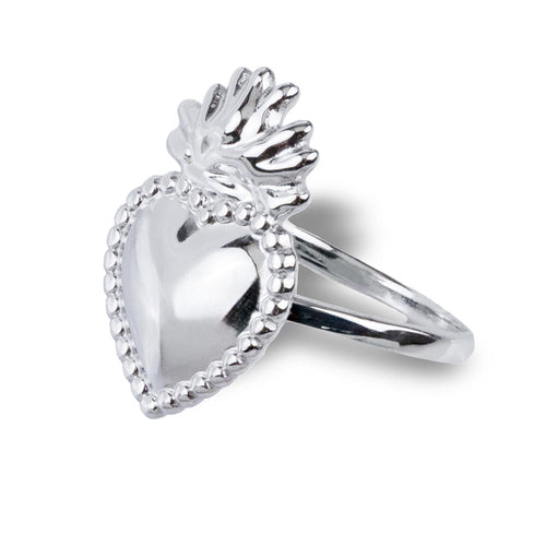 Anillo ajustable sagrado corazon 19mm