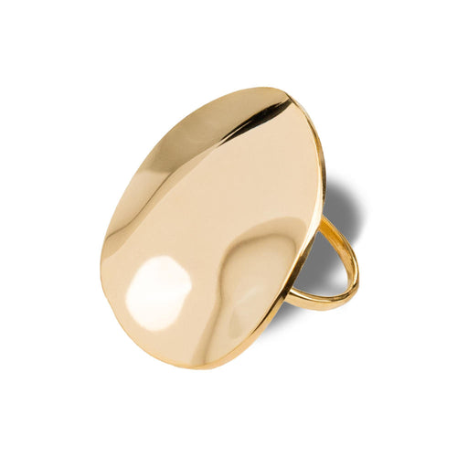 Anillo ajustable de circulo irregular liso 34mm