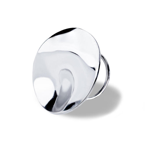 Anillo ajustable de circulo irregular liso 34mm