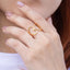 Anillo ajustable con siluetas de corazon 15mm