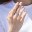 Anillo ancho ajustable con silueta de mariposa 11mm