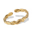 Anillo ajustable de serpientes entrelazadas 3mm