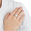 Anillo ajustable eslabones tipo cadena con serpiente 11mm