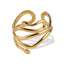 Anillo ajustable de serpientes entrelazadas 20mm