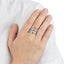 Anillo ajustable de serpientes entrelazadas 20mm