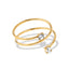 Anillo ajustable en espiral con circonias 12mm