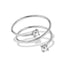 Anillo ajustable en espiral con circonias 12mm