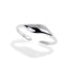 Anillo ajustable ondulado acabado liso 5mm