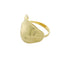 Anillo ajustable irregular textura lineas onduladas 19mm