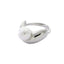 Anillo ajustable en forma de v con perla 11mm