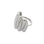 Anillo ajustable chunky con lineas irregulares 22mm