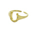 Anillo ajustable herradura cristales 10mm