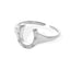 Anillo ajustable herradura cristales 10mm