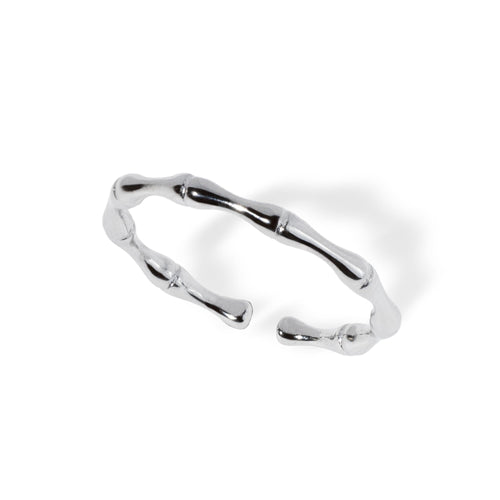 Anillo ajustable estilo bambu 2mm