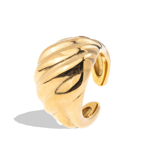 Anillo chunky estilo croissant 18mm