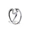 Anillo ajustable de corazones encontrados 17mm